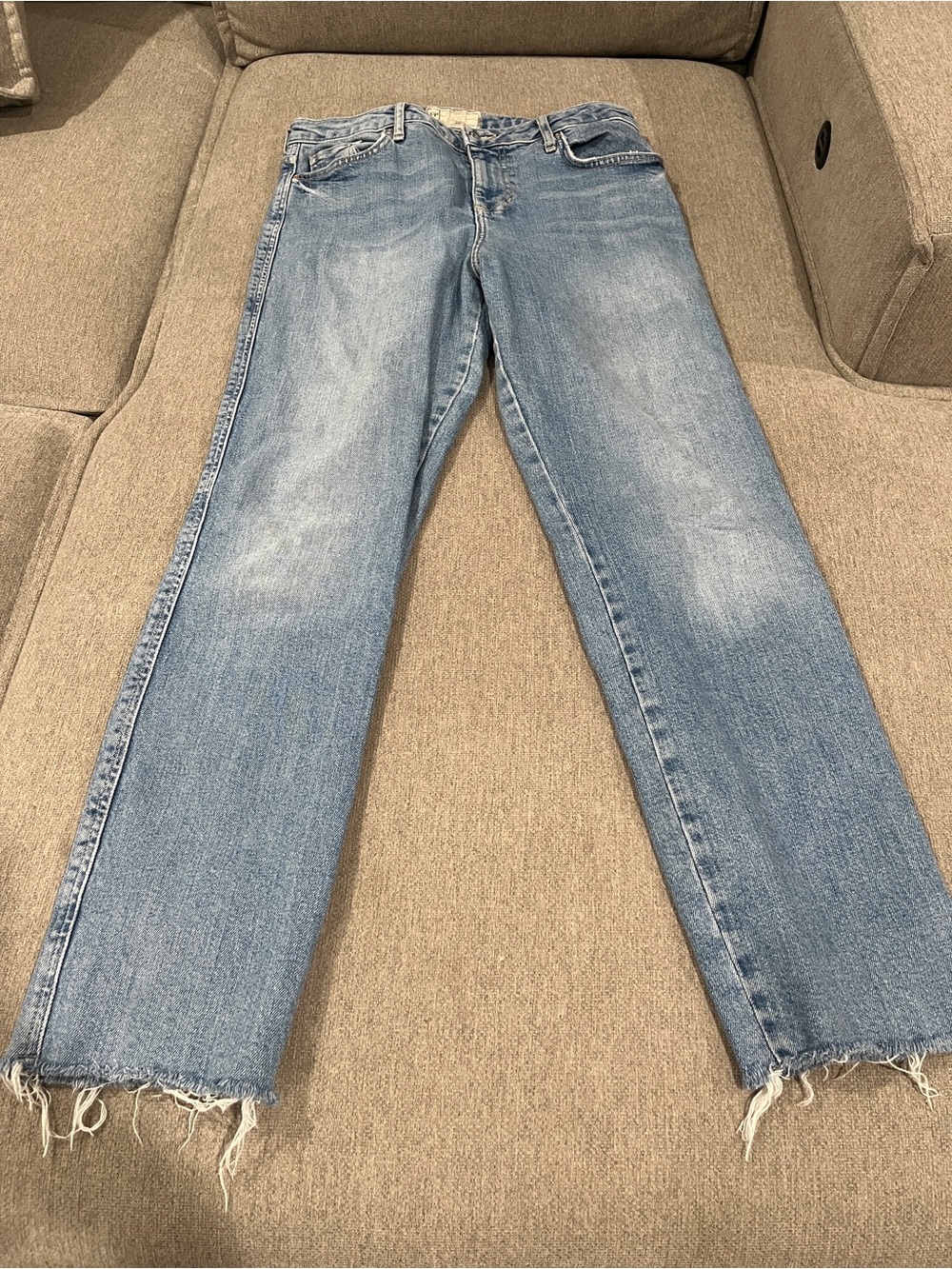 Free People Light Blue High-Rise Jeans Size 29